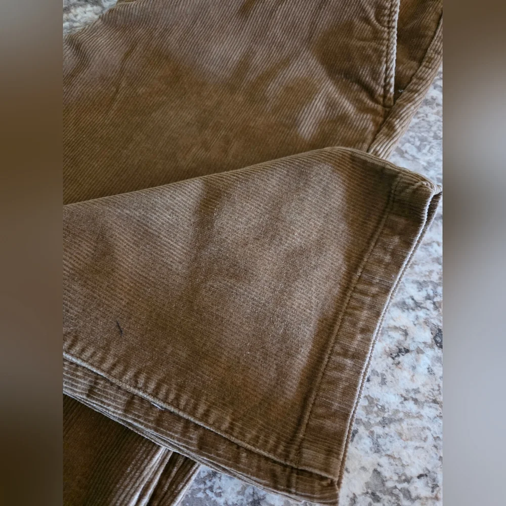 Izod Classic Men's Brown Corduroy Pants Straight Leg 38x32